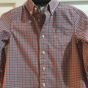 Crew Cuts boys button down plaid size 4-5